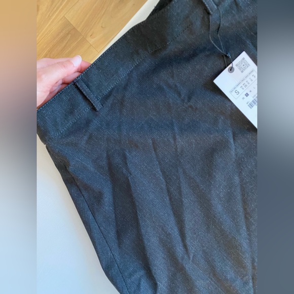 Zara Gray Asymmetrical Cape Midi Skirt Mid waist belt loop ZW Collection S NWT - Picture 10 of 16